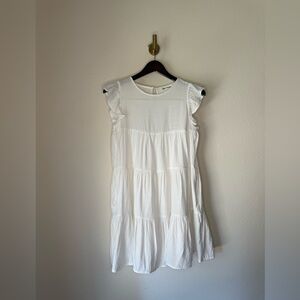 After Market White Tiered Babydoll Dress size XS